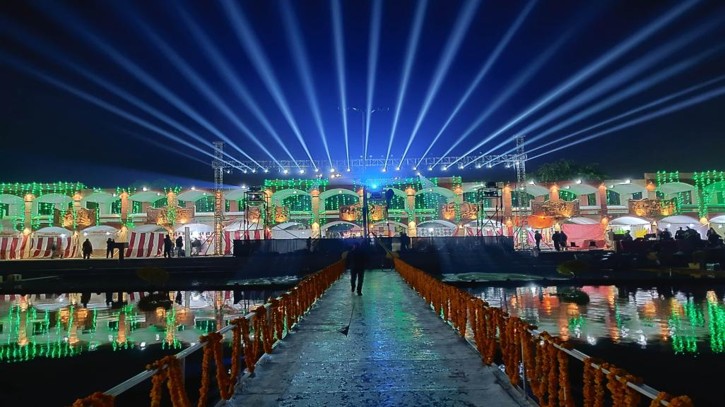 Government of Haryana projection and light show